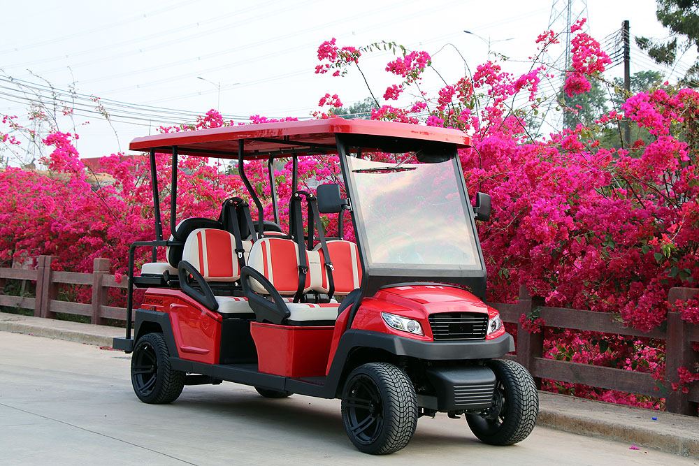 Bintelli Beyond Golf Cart Red - Anna Maria Island Golf Cart Rentals